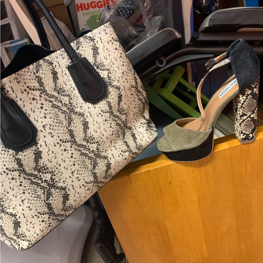 Steve Madden pumps and matching bag